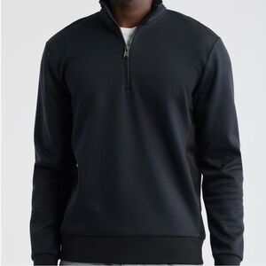 BOSS by HUGO BOSS Sydney 100% Cotton Funnel Neck Quarter Zip